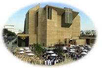 Cathedral of Our Lady of the Angels opened
its doors on a Tuesday, 3 Sept. 2002