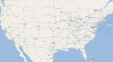 OpenStreetMap of USA