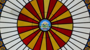 Dome stained glass
