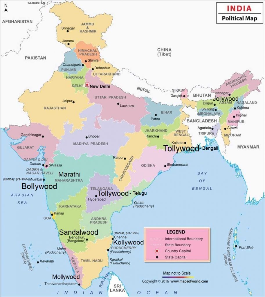 Map of Indian Cinema